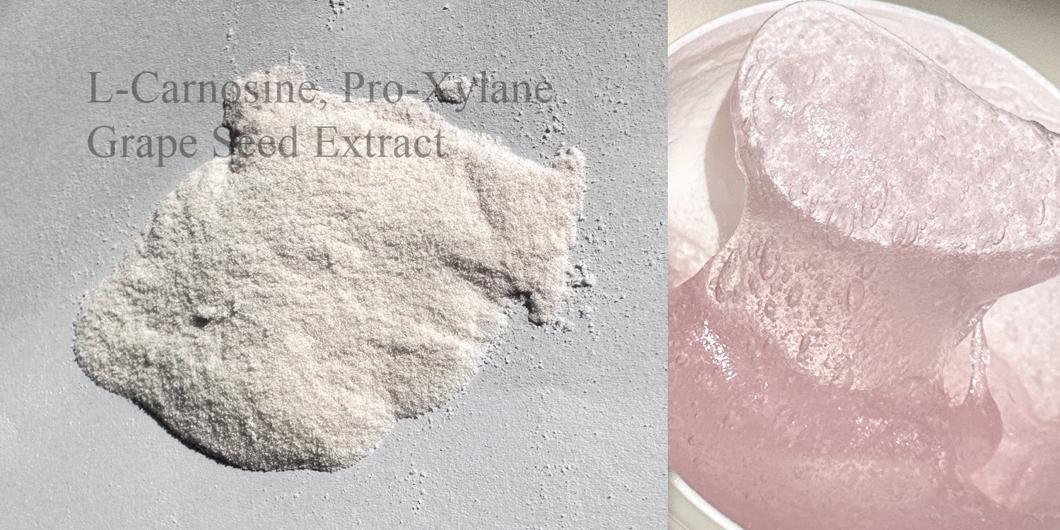 new organic L-carnosine Pro-Xylane Grape See Extract mask powder