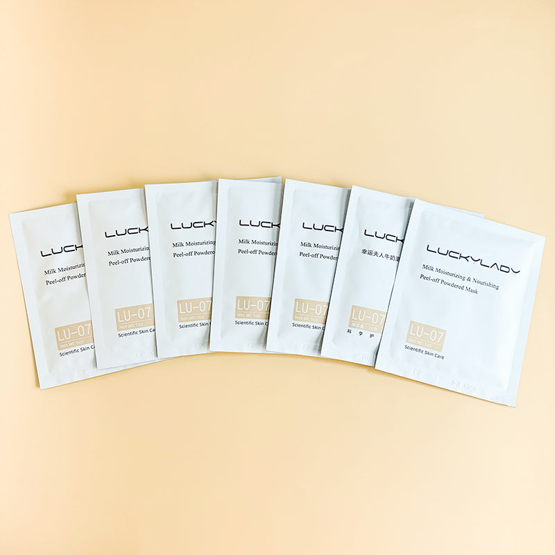 7pcs 28g Milk Moisturizing Nourishing Peel off Mask Powder